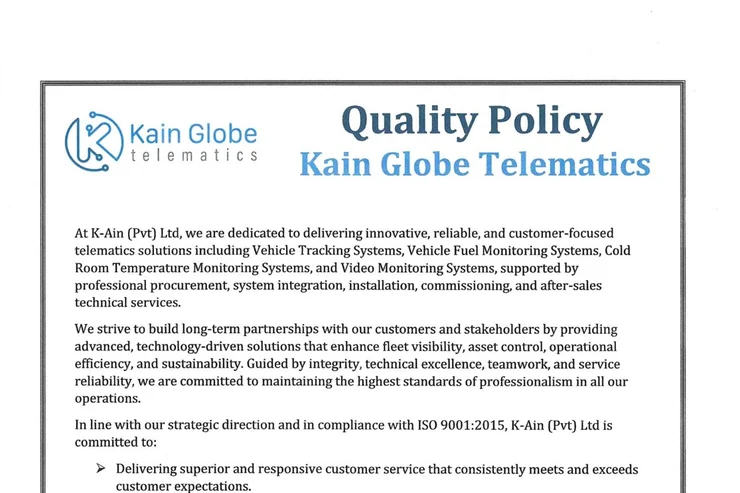 Quality Policy